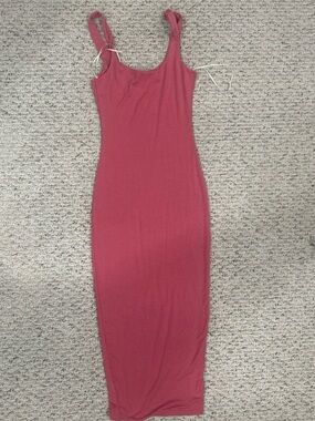 Fashion Nova Mauve Tank Midi Dress